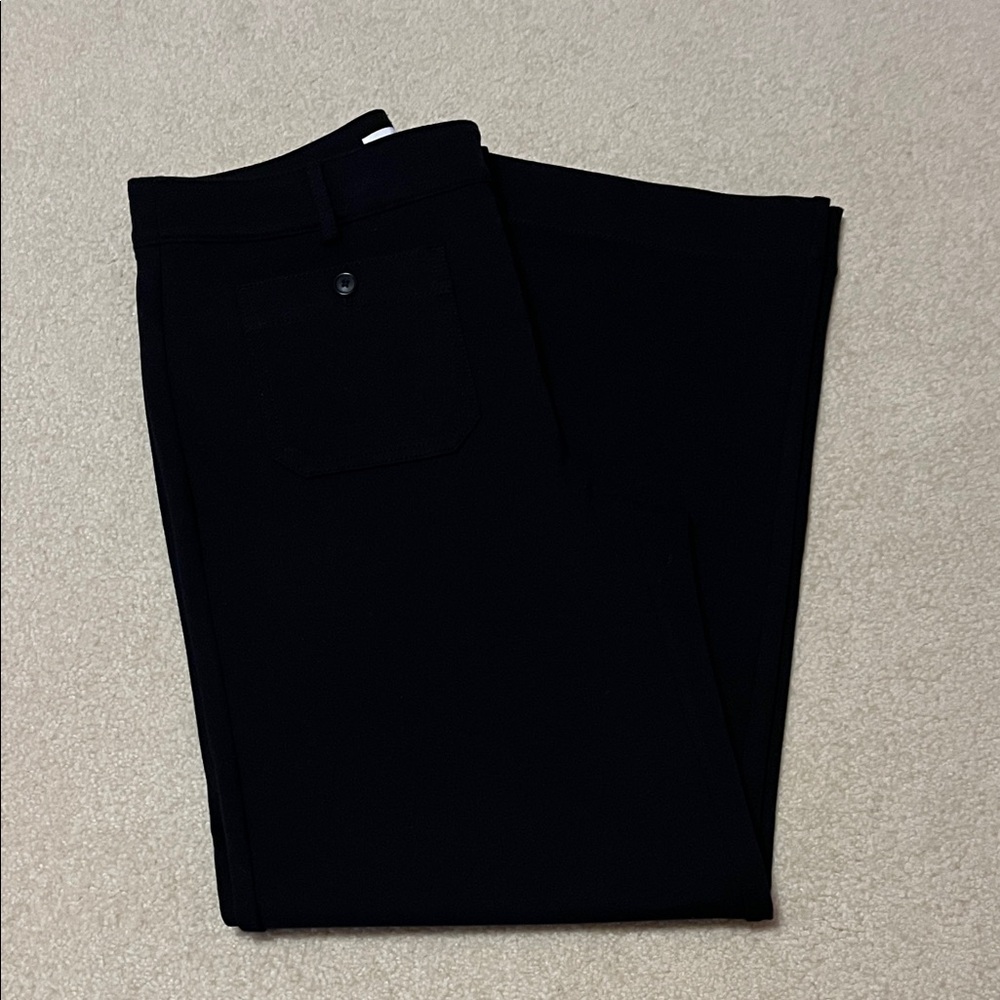 LOFT Black Palmer Wide-Leg Pants NWOT.  Size 8